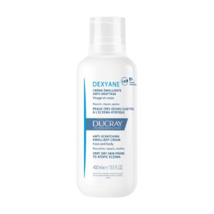 Ducray Creme Emoliente Antiprurido Dexyane, creme para pele muito seca e de tendência a eczema atópico (400ml)